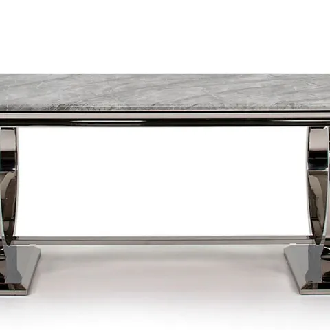 BOXED DESIGNER ROMANCE RECTANGULAR TABLE TOP 1.8M GREY