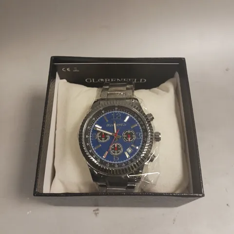 BOXED GLOBENFELD EXPEDIENT STEEL BLUE WATCH