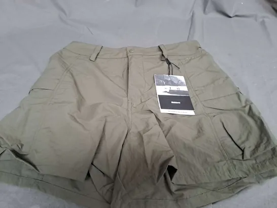 FINISTERRE WANDER SHORTS IN OLIVE - SIZE 12 