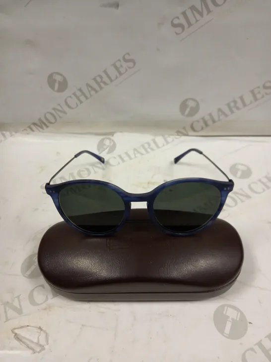 LONDON RETRO AISLEY BLUE HORN/SHINY BLACK PRESCRIPTION SUNGLASSES 