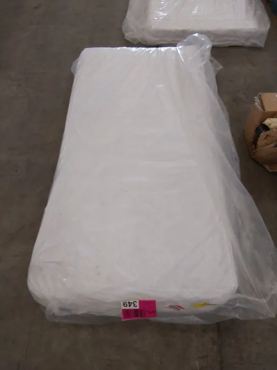 QUALITY BAGGED 3FT SINGLE HYBRID FIBRE FOAM OPEN COIL MATTRESS 