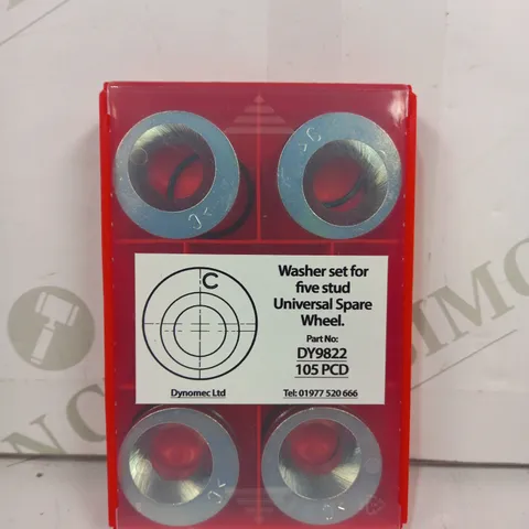 WASHER SET FOR FIVE STUD UNIVERSAL SPARE WHEEL