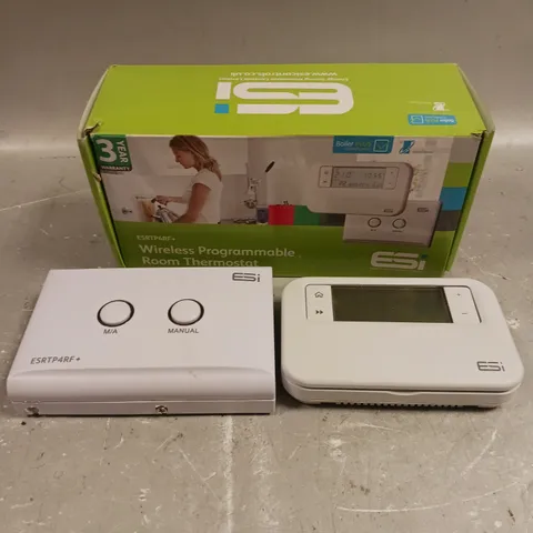 BOXED ESI ESRTP4RF+ WIRELESS PROGRAMMABLE ROOM THERMOSTAT 