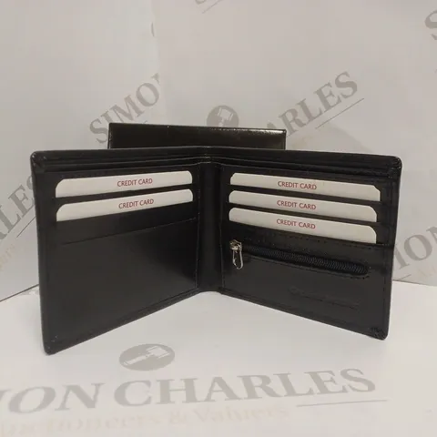 BOXED THE PERSONALISED MEMENTO COMPANY PERSONALISED SECRET MESSAGE LEATHER WALLET