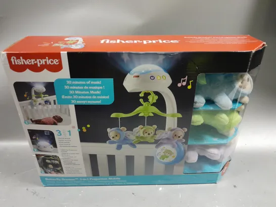 BOXED FISHER-PRICE BUTTERFLY DREAMS 3-IN-1 PROJECTION MOBILE 
