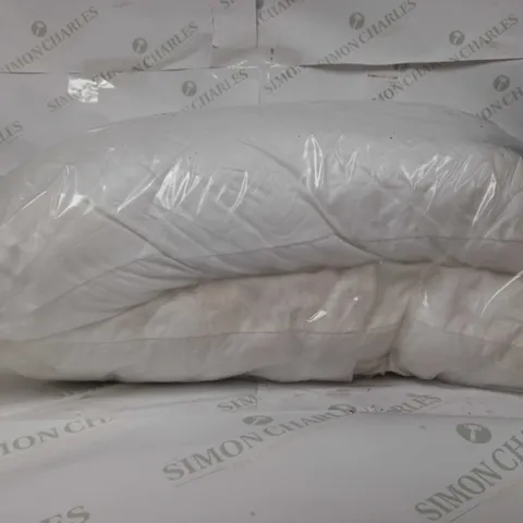 2 WHITE PILLOWS WITH FEATHER 