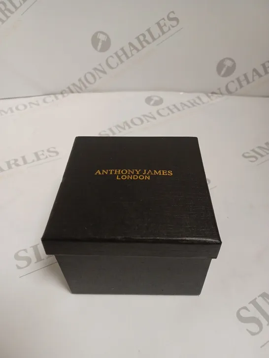 BOXED ANTHONY JAMES LIMITED EDITION EXPEDITE WATCH - BLACK & GOLD