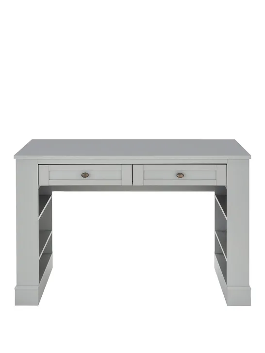 BOXED DARCY DESK/DRESSING TABLE - LIGHT GREY 