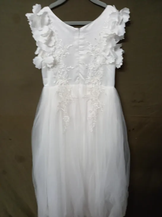 JUST COUTURE WHITE OCCASIONAL DRESS - 10