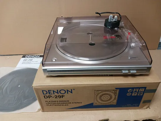 DENON DP29F SILVER TURNTABLE