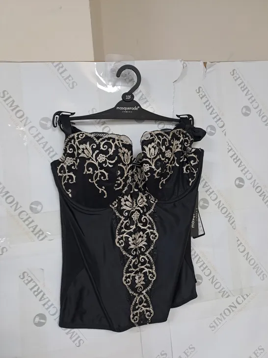 MASQUERADE LINGERIE - BLACK - 32DD