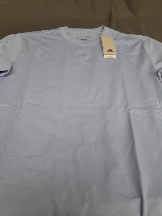 ADIDAS LIGHT BLUE SEASON T-SHIRT - SIZE SMALL