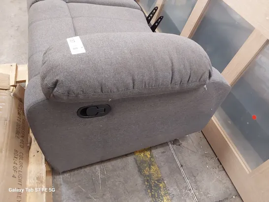 MANUAL RECLINING TWO SEATER SOFA BASE SECTION GREY FABRIC 