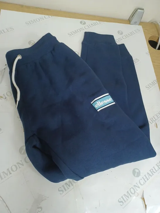 NAVY BLUE ELLESSE JOGGERS SIZE M