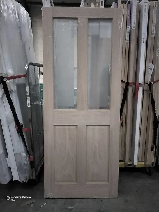 2040MM X 628MM OAK GLAZED INTERNAL DOOR 