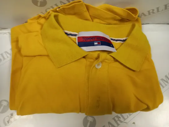 TOMMY HILFIGER YELLOW POLO SHIRT MEN SIZE LARGE 