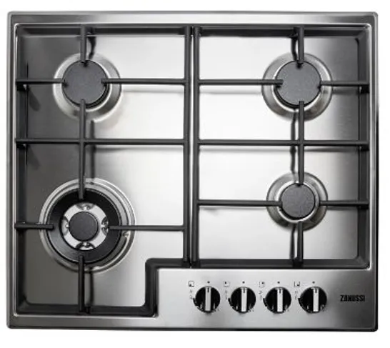 ZANUSSI 60cm GAS HOB STAINLESS STEEL Model ZGNN645X RRP £217