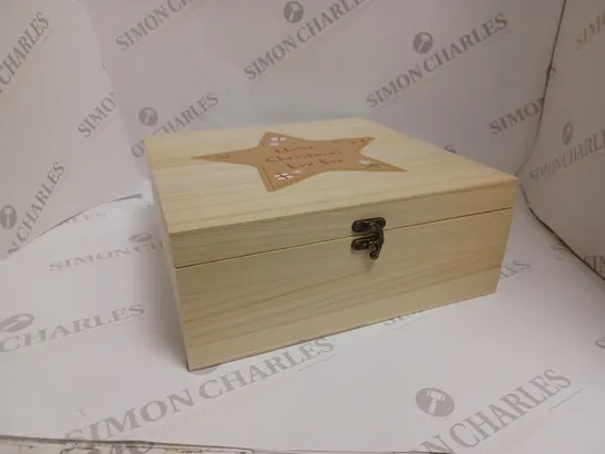 boxed The Personalised Memento Company Star Christmas Eve Box RRP £24.99