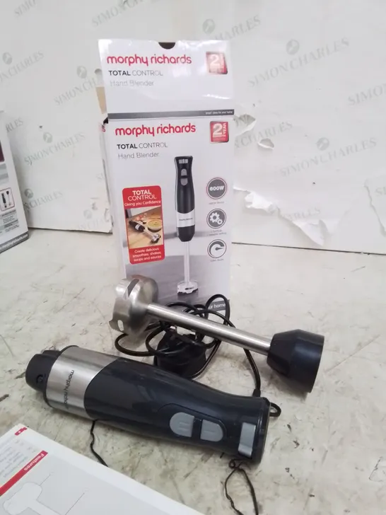 BOXED MORPHY RICHARDS TOTAL CONTROL HAND BLENDER