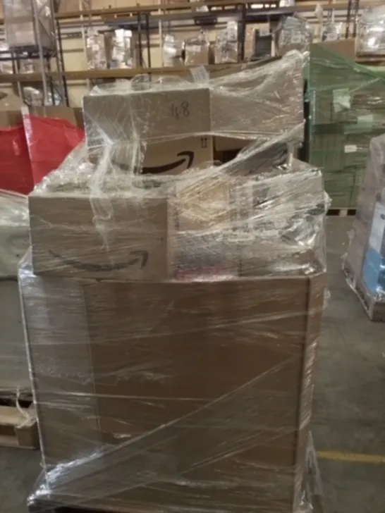 PALLET OF APPROXIMATELY 92 UNPROCESSED RAW RETURN HOUSEHOLD AND ELECTRICAL GOODS TO INCLUDE;