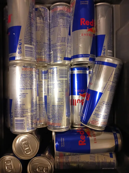 APPROXIMATELY 30 CANS OF RED BULL ENERGY DRINKS - 30 X 250ML