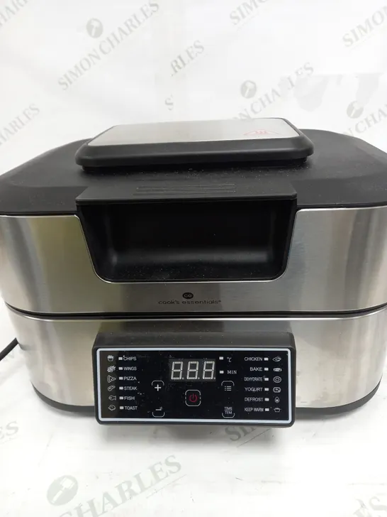 BOXED OUTLET COOK'S ESSENTIALS GRILL & AIRFRYER 5.5L