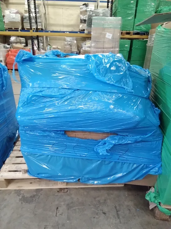 PALLET OF ASSORTED ITEMS INCLUDING MASS DYNAMIC  TOILET SEAT COVER, HEATED BLANKET, ELECTRIC CLOTHES DRYER, MONCOOK DOUBLE AIR FRYER 