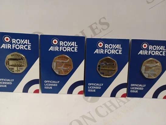 SET OF ROYAL AIR FORCE COLLECTABLE 50P COINS