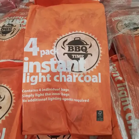 A PALLET TO CONTAIN APPROXIMATELY 85 BAGS OF 4 PACK INSTANT LIGHT CHARCOAL BAGS