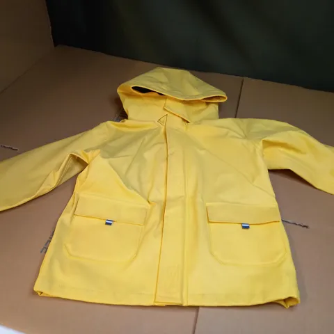 JOJO MAMAN BEBE YELLOW WATERPROOF JACKET - SIZE 3-4 YEARS