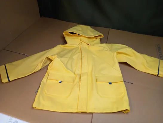 JOJO MAMAN BEBE YELLOW WATERPROOF JACKET - SIZE 3-4 YEARS