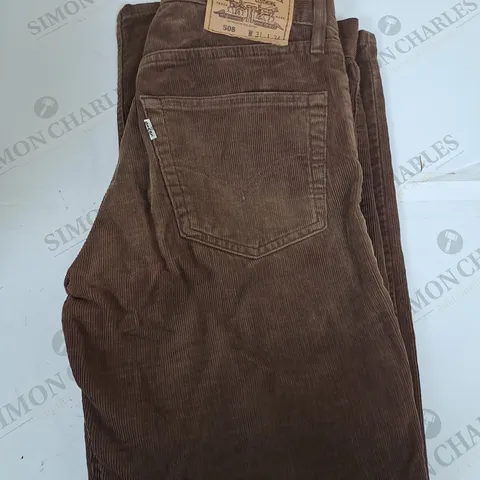 LEVIS STRAUSS CORD TROUSERS SIZE W31 L34