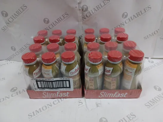 SLIMFAST MILKSHAKE MULTIPACK BOTTLE CAFE LATTE 24X325ml