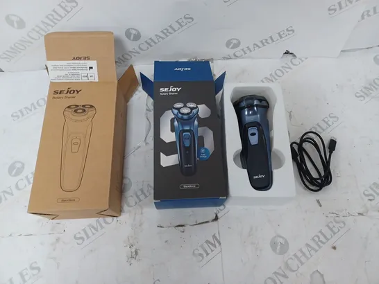 SEJOY ROTARY SHAVER BLACKSTONE BOXED 