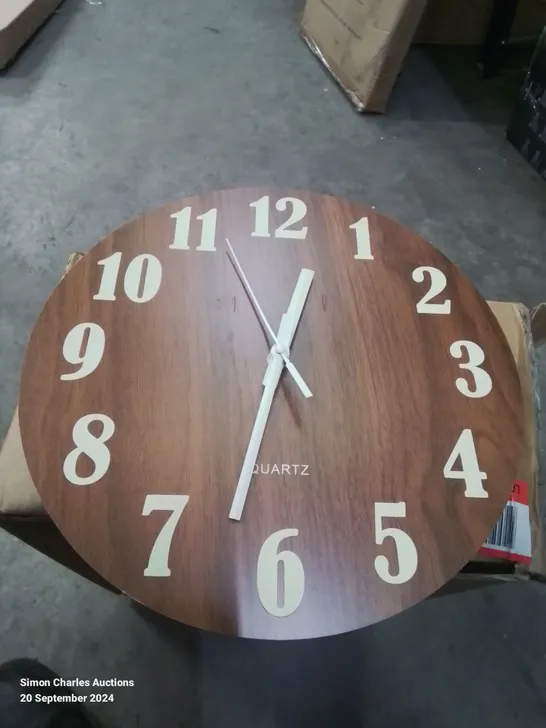 BOXED AMILLIANNE WOOD WALL CLOCK