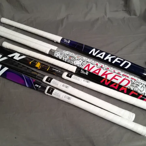 LOT OF 7 ASSORTED BRAND NEW NAKED HOCKEY STICKS