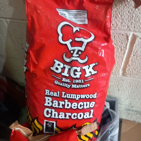 APPROXIMATELY SIX ASSORTED PRODUCTS TO INCLUDE; BIG K REAL LUMPWOOD CHARCOAL, SPA PH MINUS AND ELECTRIC AIR PUMP