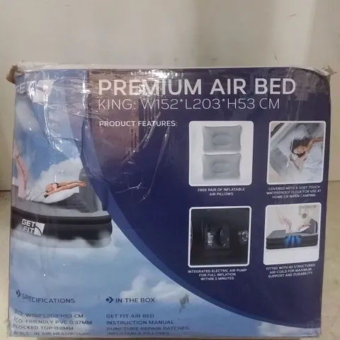 PREMIUM KINGSIZE AIR BED ( WITH INTEGRATED ELECTRIC AIR PUMP)