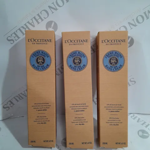 L'OCCITANE SUPERSIZE SHEA HAND CREAM TRIO 200ML