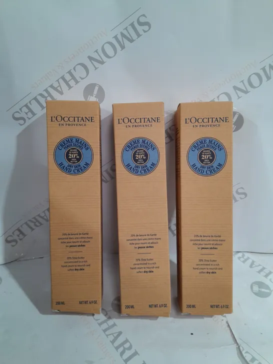 L'OCCITANE SUPERSIZE SHEA HAND CREAM TRIO 200ML