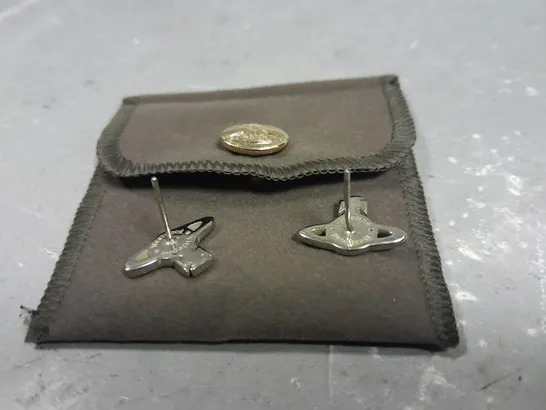 VIVIENNE WESTWOOD LOGO EARRINGS