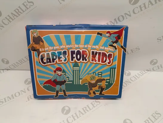 FOUR BRAND NEW BOXED CAPES FOR KIDS