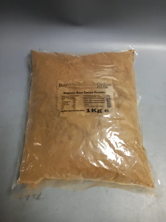 1KG BAG OF ORGANIC RAW CACAO POWDER