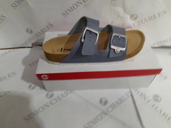 BOXED RIEKER BLUE FABRIC SANDALS SIZE 7