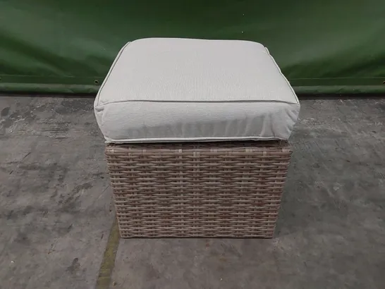 BOXED PRIMROSE LIVING GARDEN AND PATIO FOOTSTOOL WITH CUSHION