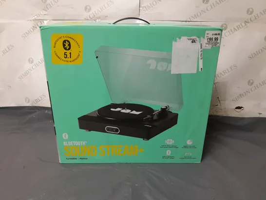 BOXED JAM BLUETOOTH SOUND STREAM+ TURNTABLE