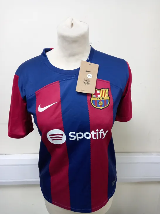 FC BARCELONA HOME KIT WITH LEWANDOWSKI 9 SIZE 26