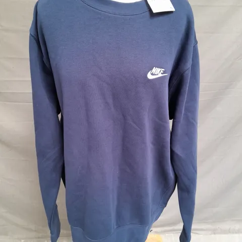 NIKE MENS SWEATSHIRT BLUE SIZE LARGE