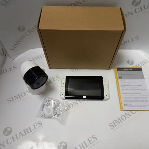 BOXED KODAK CHERISH C525P SMART BABY MONITOR WITH CAMERA AND 5" VIDEO MONITOR, WITH INSTRUCTIONS