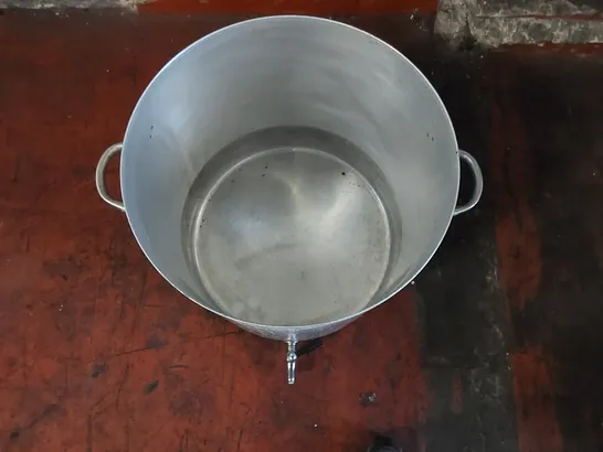 LARGE VINTAGE METAL HOT WATER URN WITHOUT LID